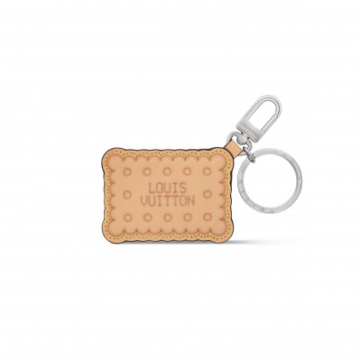 LOUIS VUITTON LV BISCUIT KEYCHAIN HANDBAG CHARM M02547